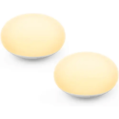EASZZZ Baby Night Light, Nursery Night Lamp for Breastfeeding, Soft BPA FREE Silicone Touch Night Lamp, Eye Caring, Easy Flip Design, Stepless Dimming, 2-Pack