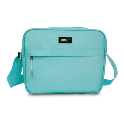 PackIt Freezable Zuma Can Cooler, Built with EcoFreeze Technology, Collapsible, Reusable, Zip Closure with Adjustable Shoulder Strap, Fits 15, 12 Oz Cans