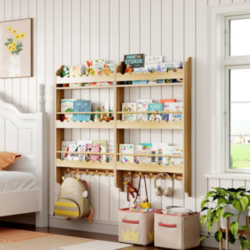 Kelly Clarkson Home 39.4" H X 23.6" W Wooden Kids Floating Bookcase with 3 spacious open shelves & Reviews | Wayfair
