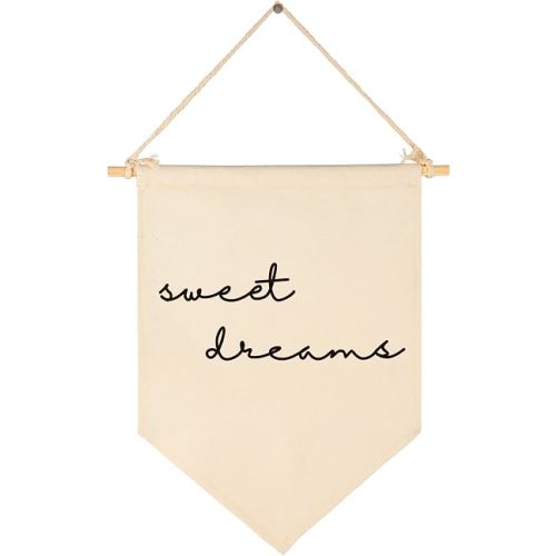 Sweet Gift Dreams Theme-Flag Wall Decor for Baby Boys Girls Kids-Canvas Hanging Pennant Banner Wall Decor Gift for Nursery Baby Room Playroom Homeschool Reading Room Bedroom