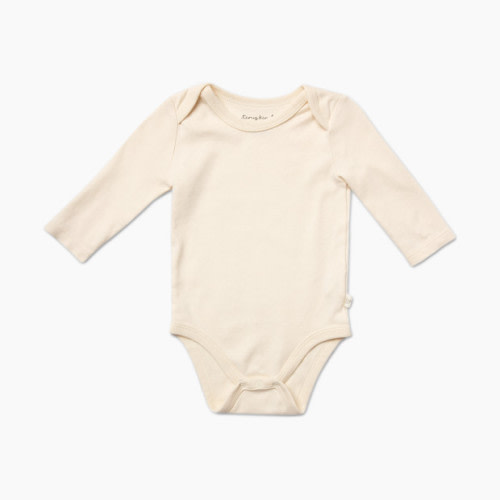 Tiny Kind Solid Long Sleeve Bodysuit - Antique White, 0-3 M