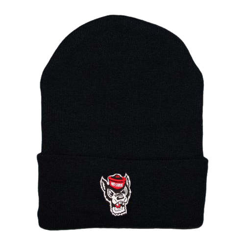 NC State Wolfpack Creative Black Wolfhead Newborn Knit Hat – Red and White Shop