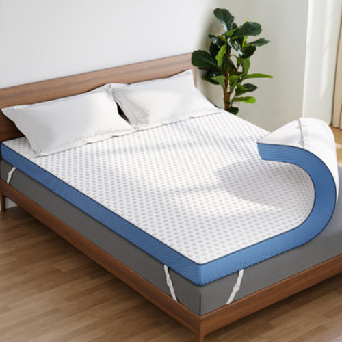 Alwyn Home Lincolnville 3 Inch Memory Foam Mattress Topper, Cooling Gel-Infused Bed Topper for Back Pain, Medium Firm Mattress & Reviews | Wayfair