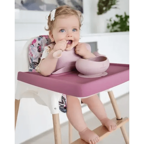 Woodsi Footsi Highchair Footrest for IKEA Antilop, Bamboo Wooden Footrest, Height Adjustable, High Chair Accessories,Suitable Footstool with Rounded Corners