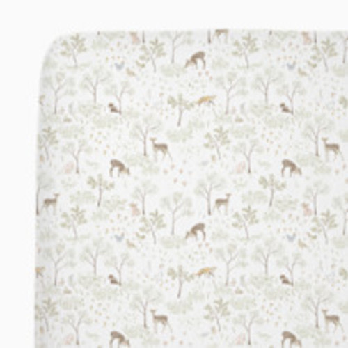 Little Unicorn Cotton Muslin Crib Sheet - Woodland Friends