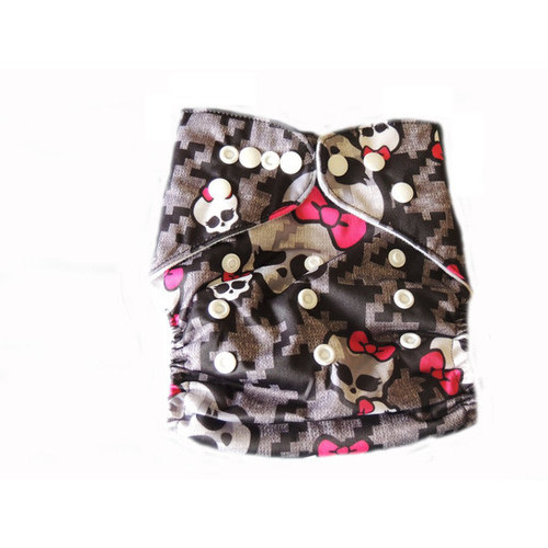 Pocket Cloth Diaper With Double Gussets - Jane Skully | Barnyard Bums