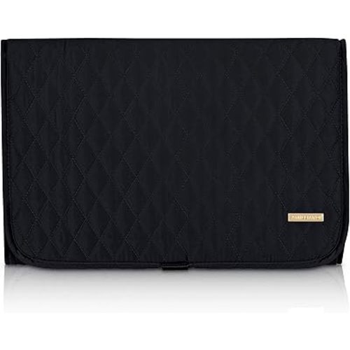 Portable Diaper Changing Pad Stylish & Chic by AMILLIARDI for Travel w/Baby, Infant & Newborn, Changing Mat Portable (Black)