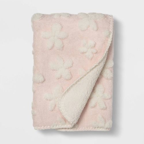 Plush Stroller Blanket Daisy - Cloud Island™ Pink