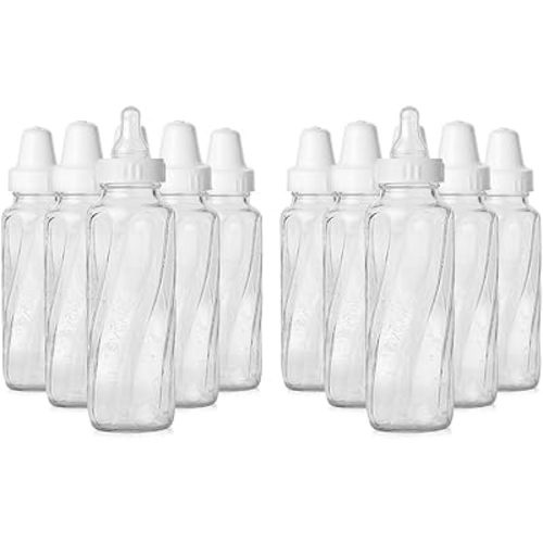 Evenflo Feeding Classic Glass Bottle, Twist Bottles, 8 Oz, 1-Pack of 6 Bottles