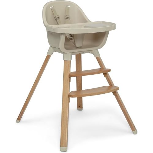 Delta Children - babyGap Otto 3-in-1 High Chair - High Chair Converts to Toddler Dinning Chair and Booster Seat - Dishwasher Safe Meal Tray - FSC-Certified Wood, Oatmeal