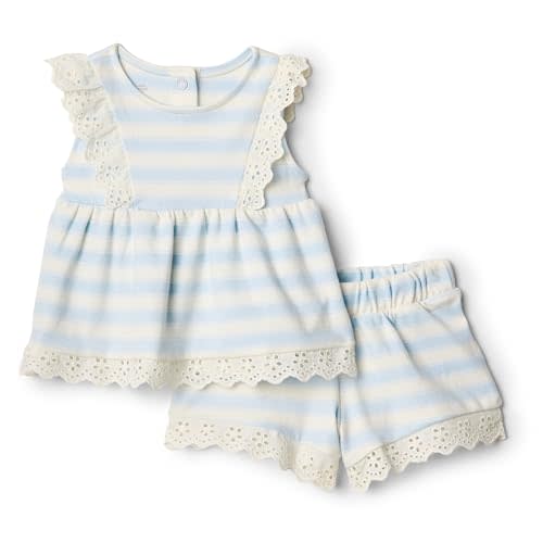 Amazon Essentials x Sofia Grainge Toddlers and Baby Girls' Eyelet Short & Top Set