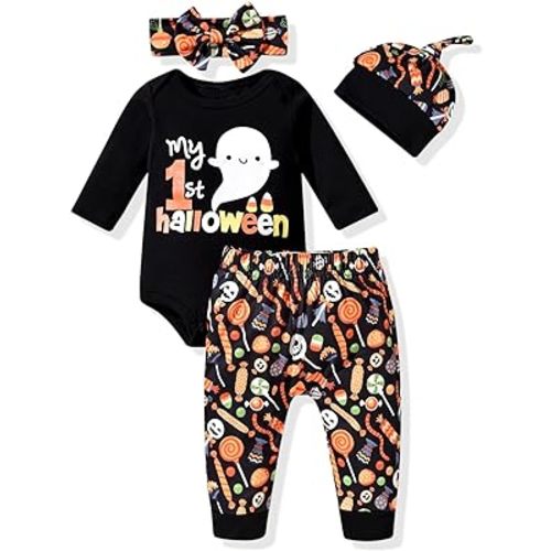 Aalizzwell Baby Boys Girls Halloween Outfit Gender Neutral Clothes