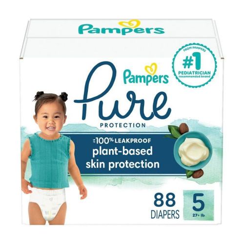 Pampers Pure Protection Diapers Super Pack - Size 5 - 88ct
