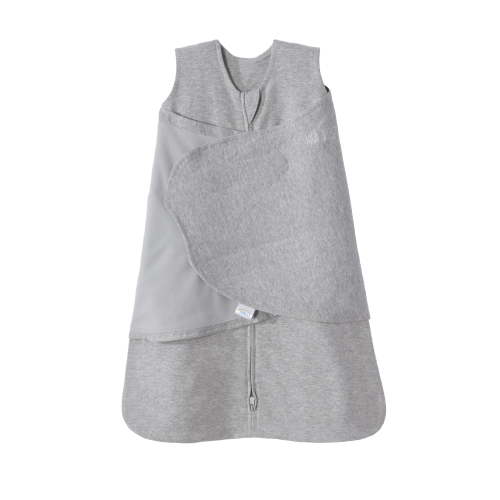 HALO 100% Cotton SleepSack Swaddle, Heather Gray, Unisex, Newborn, 0-3 Months