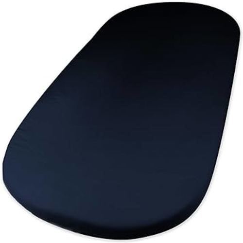 HonestBaby Organic Cotton Fitted Bassinet Sheet, Dark Navy, One Size