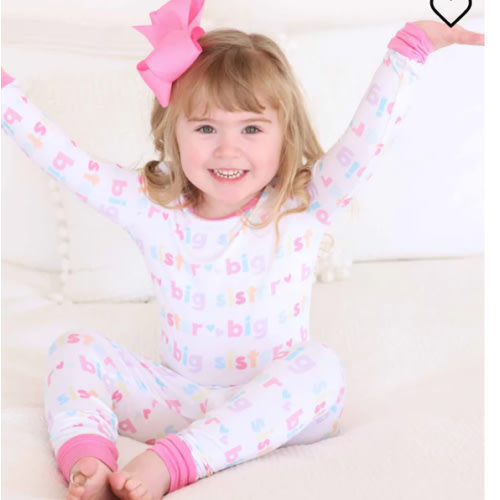 Big Sister Two Piece Bamboo Pajamas | Caden Lane