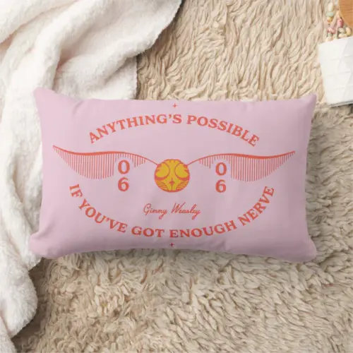 HARRY POTTER™ | Anything's Possible Lumbar Pillow | Zazzle
