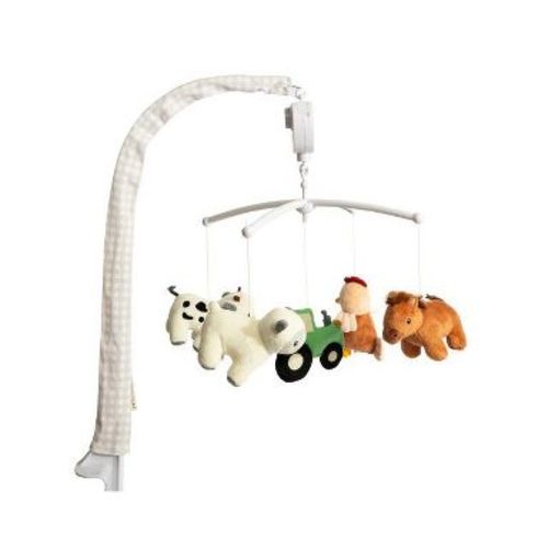 Living Textiles - Musical Mobile - Tractor Ride, Multicolored