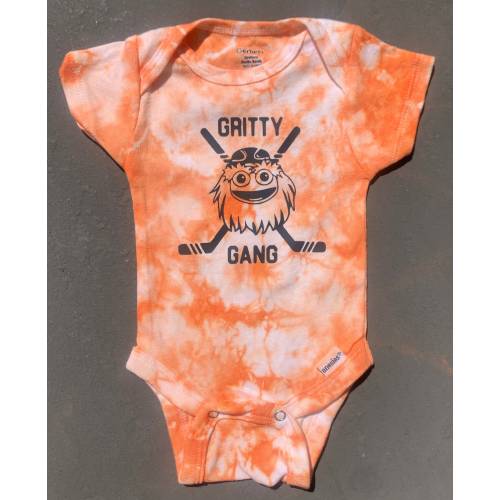 Philadelphia Flyers Gritty Orange Tie Dye Bodysuit | Toddler Tee | Baby Gift | Unisex | Gender Neutral | Philly Hockey