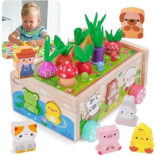 Wooden Farm Multi-Activity Learning Toy