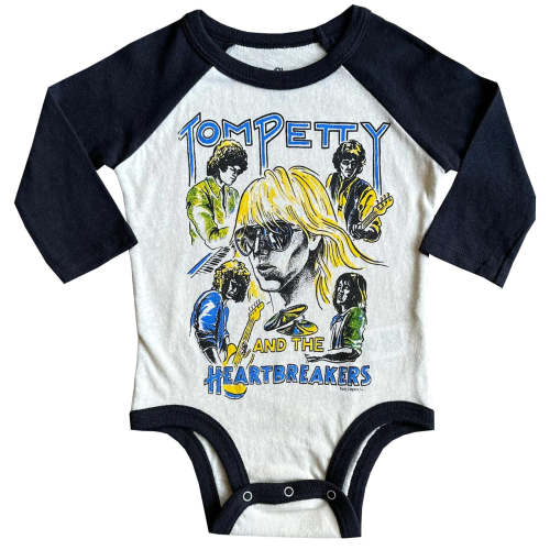 Rowdy Sprout Tom Petty Recycled Raglan Onesie