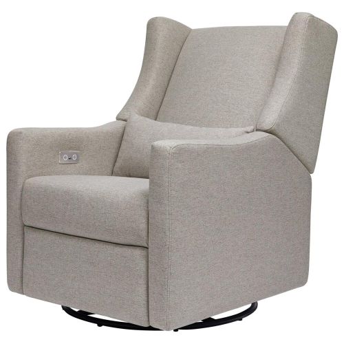 Babyletto Kiwi Power Recliner with USB in Grey Eco-Weave