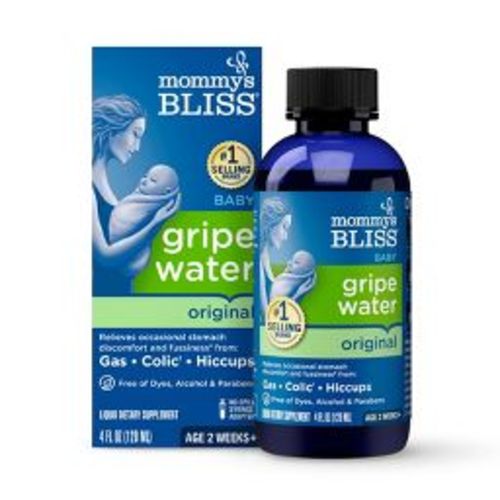 Mommy's Bliss Gripe Water for Babies with Gas, Colic or Stomach Discomfort - 4 fl oz