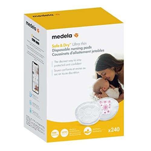 Medela Safe & Dry Ultra Thin Disposable Nursing Pads - 240 Count (Pack of 1)
