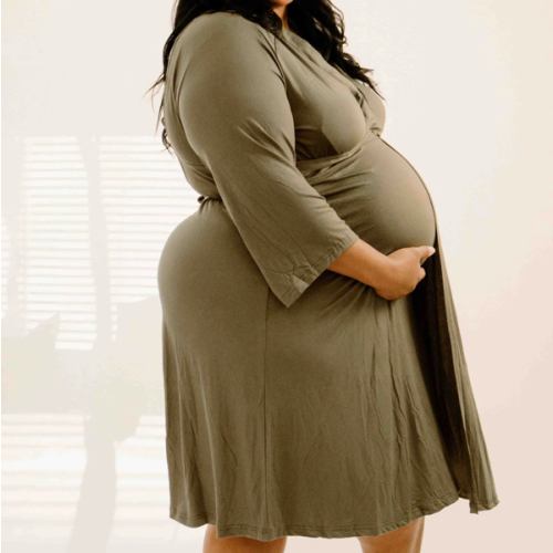 Lila Labor & Postpartum Gown in Sage