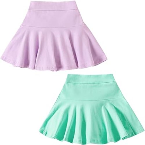 Girl Pleated Skirts Built in Shorts Little Kid Tennis Skirts Skorts Toddler Girl Athletic Skorts Flowy Skirts