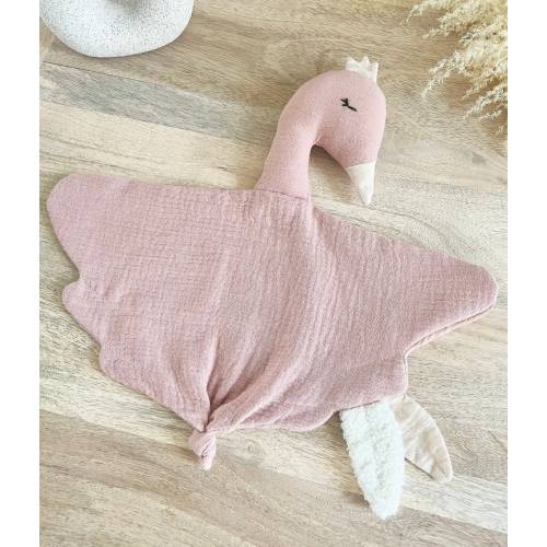 "Swan" cotton gauze swan comforter