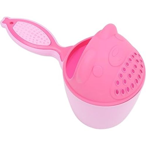 Baby Shampoo Rinse Cup Supply Bath Cup Baptism Handle Flusher Rinser Pink Bear Split Art Glues Pastes