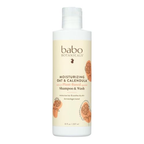 Babo Botanicals Moisturizing Oat And Calendula Shampoo And Wash - 8 Oz