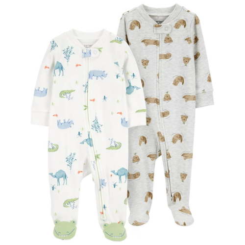 Carter's Child of Mine Baby Boy Sleep 'n Play, 2-Pack, Sizes Preemie-6/9 Months