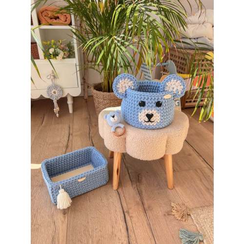 Teddy Bear Basket Set – CocoMi Designer Baby Boutique