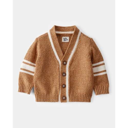 Baby Varsity Button-Down Sweater - Brown - OshKosh | Carter's