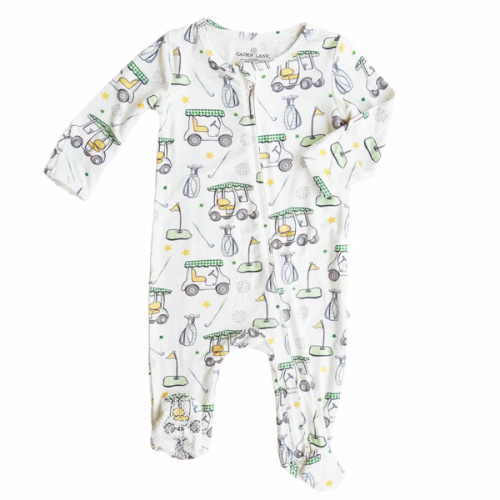 Boy Zipper Footies - 0-3m