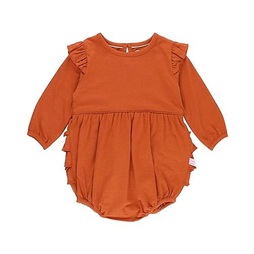 RuffleButts® Baby/Toddler Girls Long Sleeve Bubble Rompers