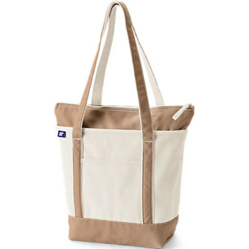 Medium 5 Pocket Open Top Canvas Tote Bag | Lands' End