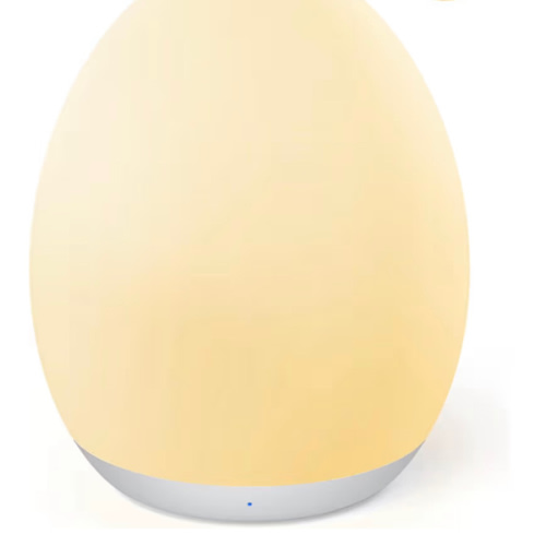 JolyWell Night Light for Kids, Baby Night Light with 7 Colors Changing Mode & Stepless Dimming, Nursery Night Light BPA Free,Rechargeable Egg Night Light for Breastfeeding 1h Timer & Touch Control