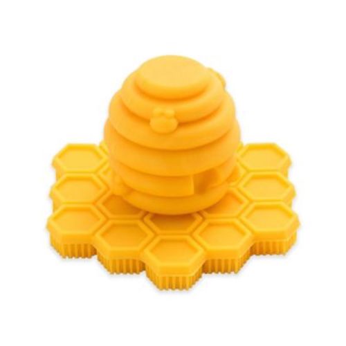 ScrubBEE Buzzy Body Brush in Yellow - YELLOW - NO SIZE