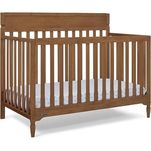 Delta Children Elliot 6-in-1 Convertible Baby Crib, Chestnut