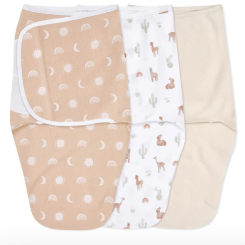 Desert Sun Easy Swaddle With No Zipper 0-3M | aden + anais