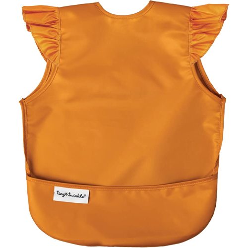 Tiny Twinkle Mess Proof Baby Bib - Waterproof Toddler and Baby Apron Bib - Machine Washable - PFAS and BPA Free