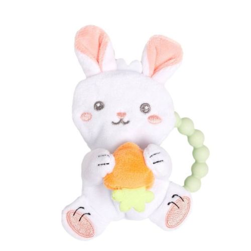 Pearhead Crinkle Bunny Teether