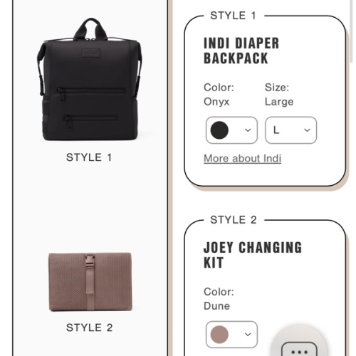 large Indi + Joey Kit: Bag and Changing Pad