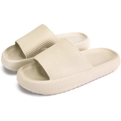 rosyclo Cloud Slippers for Women and Men, Pillow House Slippers Shower Shoes Indoor Slides Bathroom Sandals, Ultimate Comfort, Lightweight, Thick Sole, Non-Slip, Easy to Clean