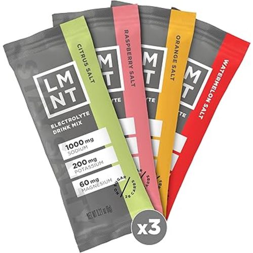 LMNT Zero Sugar Electrolytes - Variety Pack | Drink Mix | 12 Count