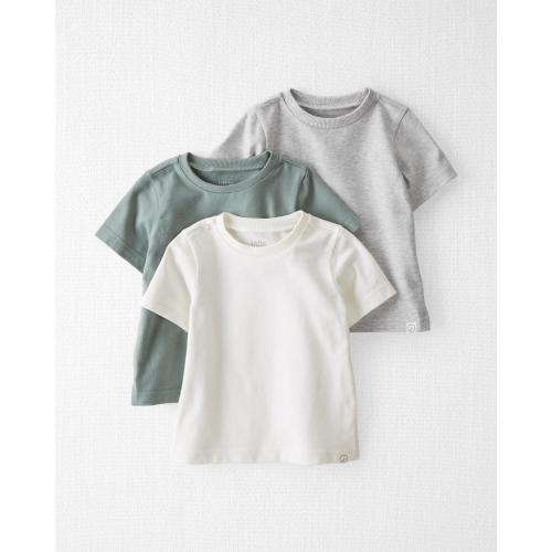 Baby 3-Pack Organic Cotton Tee Set - Style,Spring Moss, Multi 12M