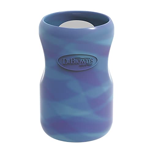 Dr. Brown's Wide-Neck 100% Silicone Baby Bottle Sleeve, Glow-in-the-Dark, 9oz